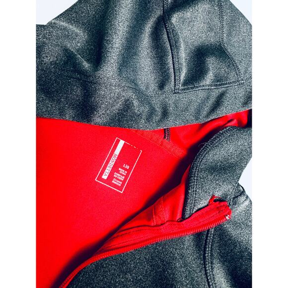 Mondetta Activewear Jacket with Hood Size Large Hobo Sleeve Full Zip Gray Yoga - Picture 7 of 10